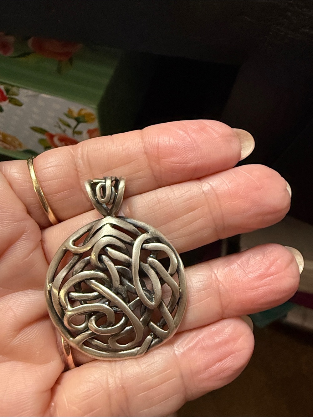 SILPADA OXIDIZED STERLING SILVER PENDANT S1691 RARE AND RETIRED